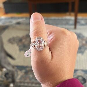 Sparkling Silver and Gold Women's Ring